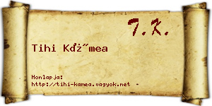 Tihi Kámea névjegykártya
